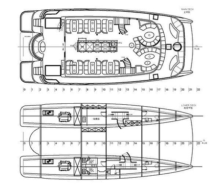 72 foot Catamaran Passenger Boat Layout (2)(001)